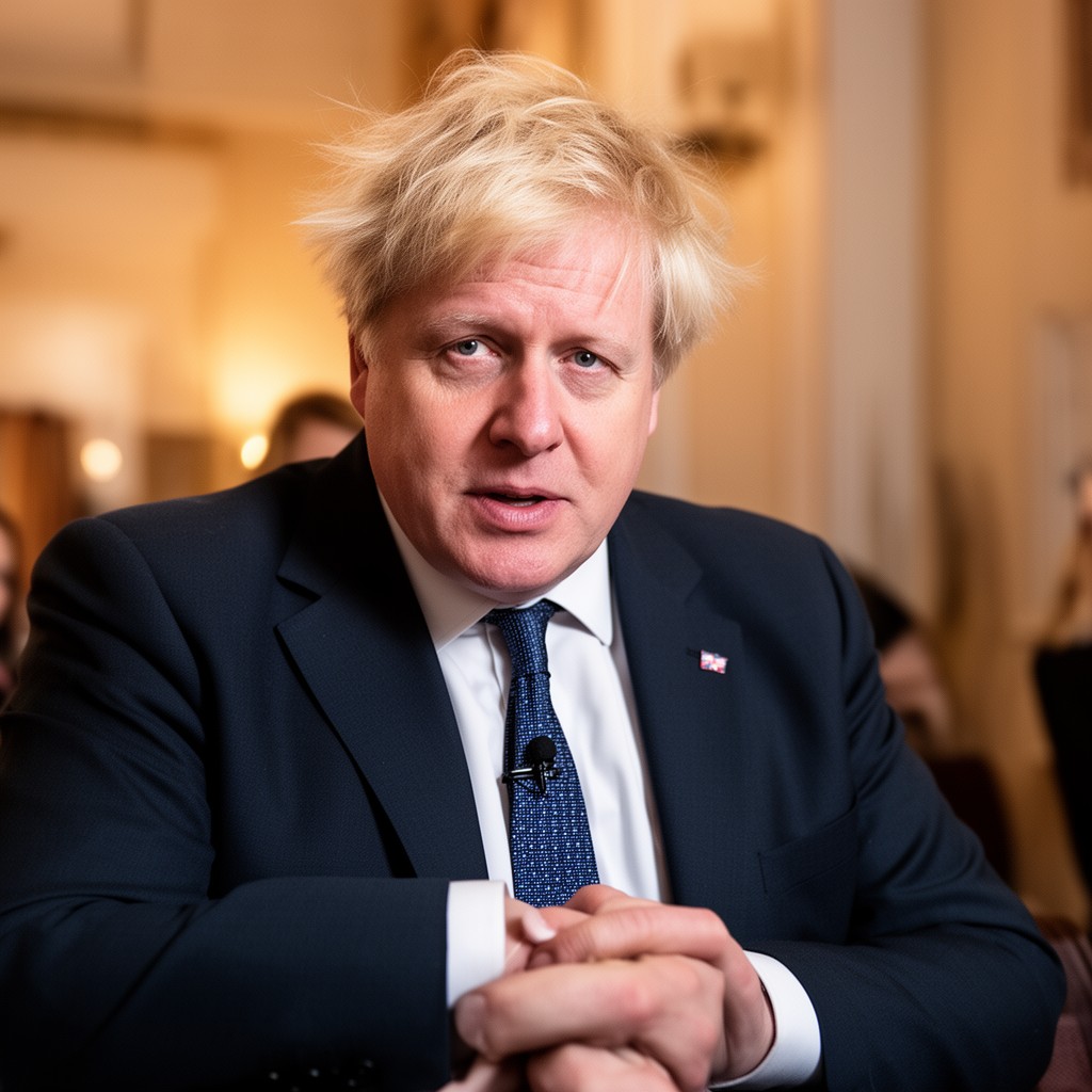 AI-generated illustration of Boris Johnson