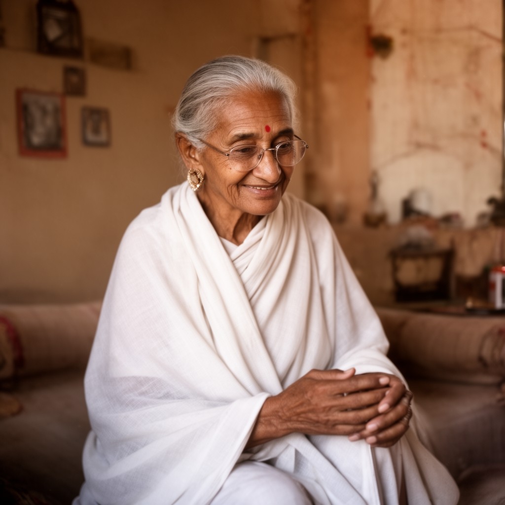 AI-generated illustration of Putlibai Gandhi