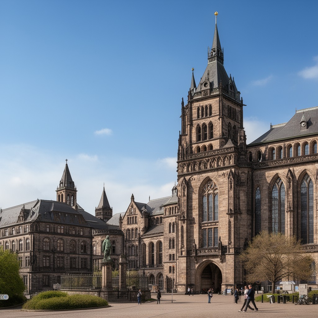 AI-generated illustration of University of Leipzig
