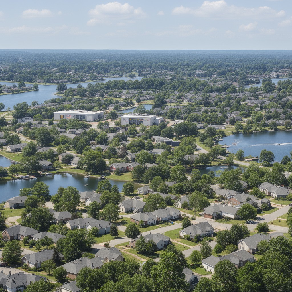 AI-generated illustration of Lake Ridge