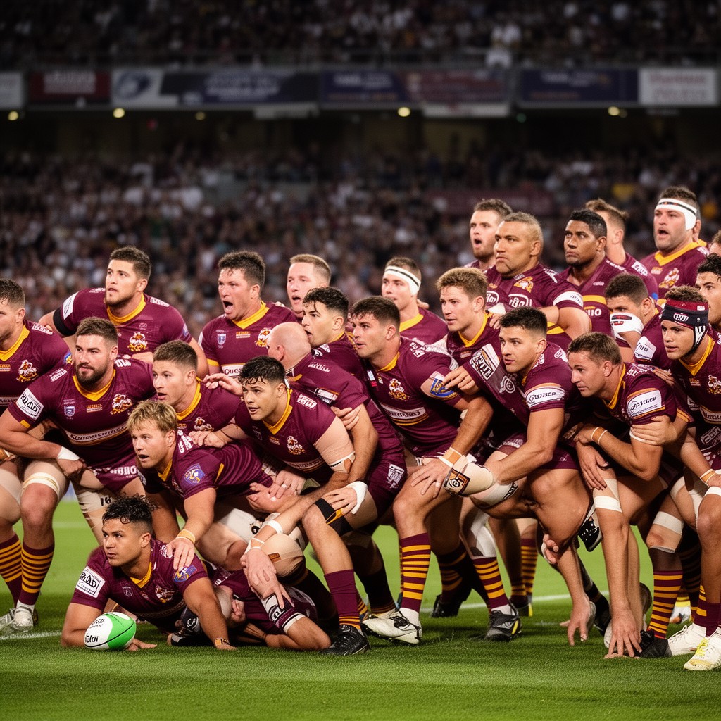 AI-generated illustration of Queensland Maroons