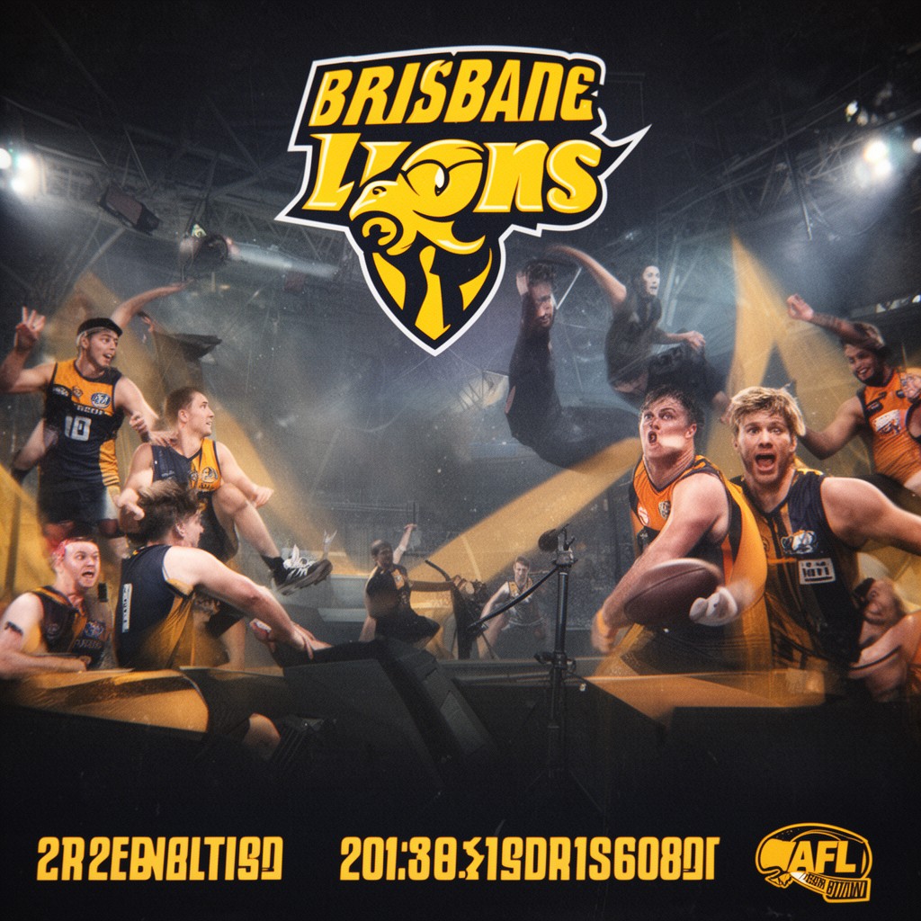 AI-generated illustration of Brisbane Lions