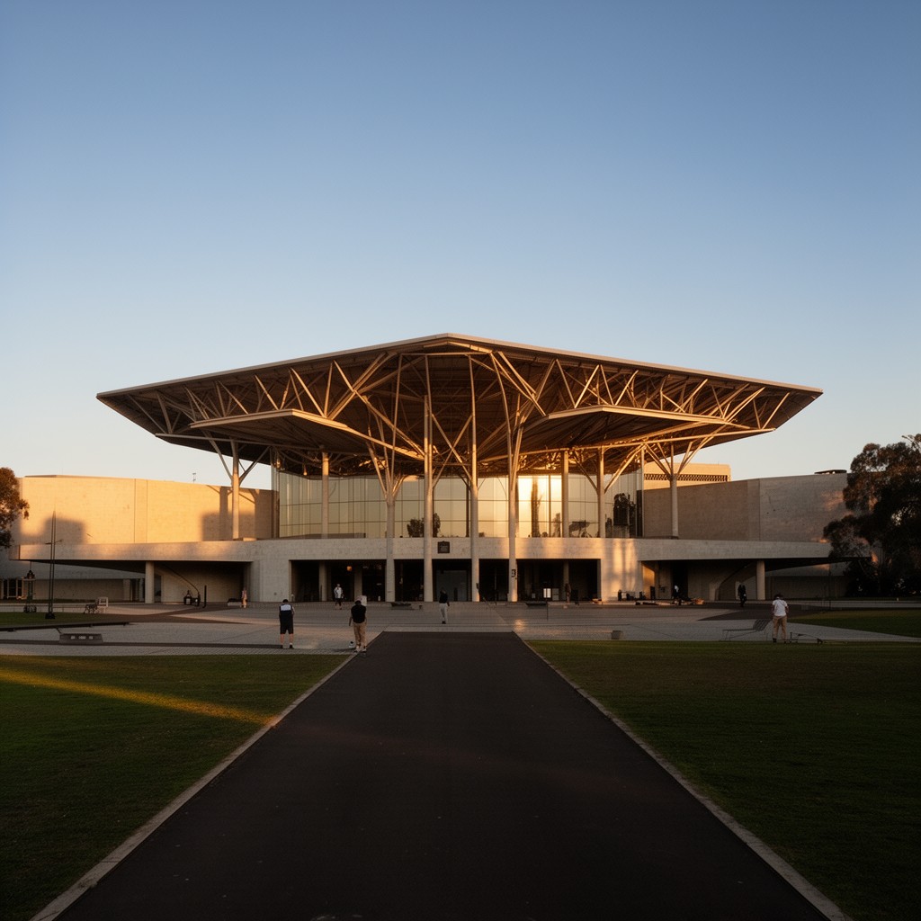 AI-generated illustration of Parliament House, Canberra