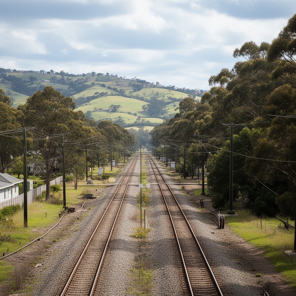 AI-generated illustration of Main North railway line