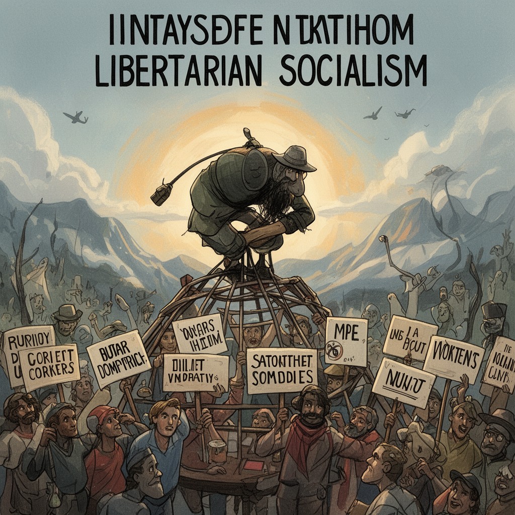 AI-generated illustration of libertarian socialism