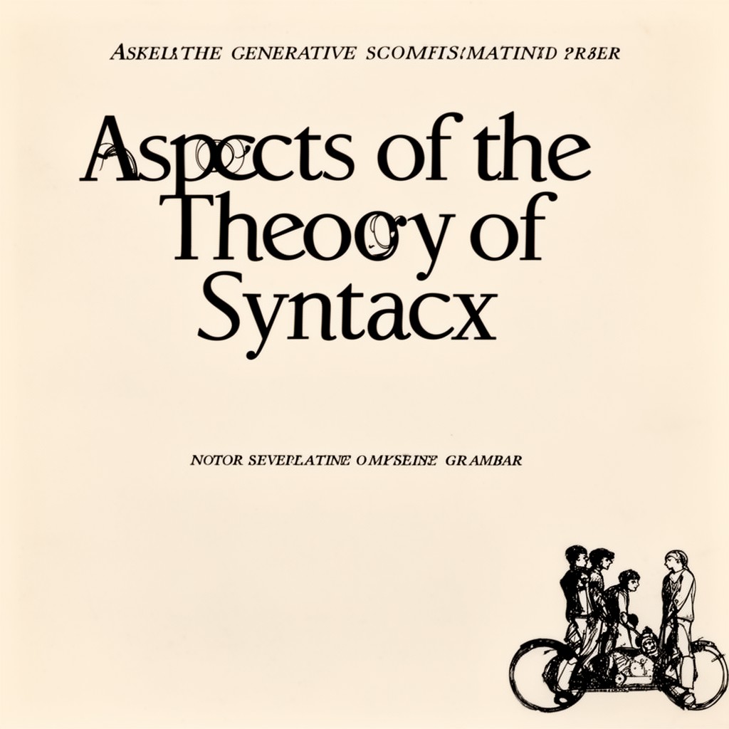 AI-generated illustration of Aspects of the Theory of Syntax
