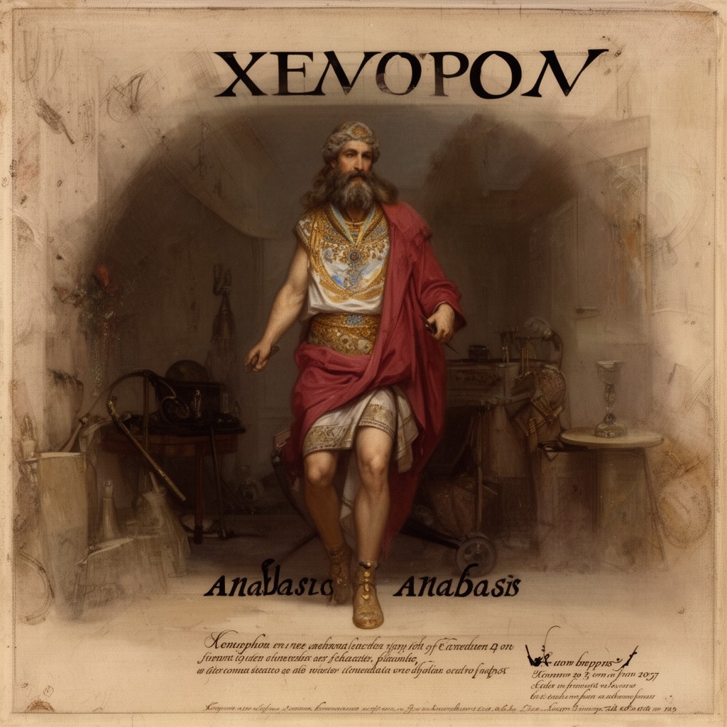 AI-generated illustration of Xenophon