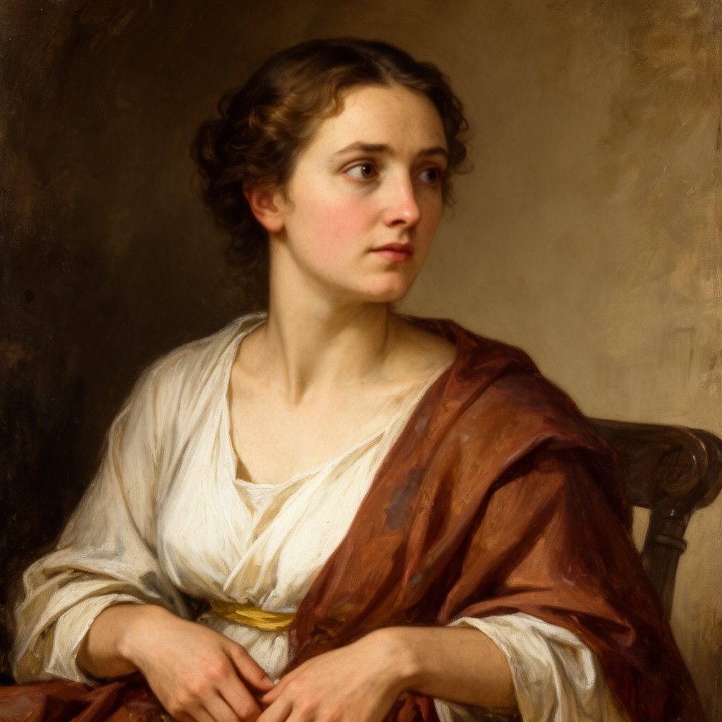 AI-generated illustration of Xanthippe