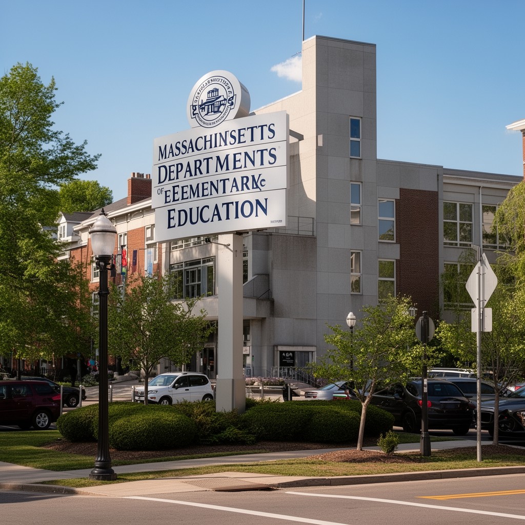 AI-generated illustration of Massachusetts Department of Elementary and Secondary Education