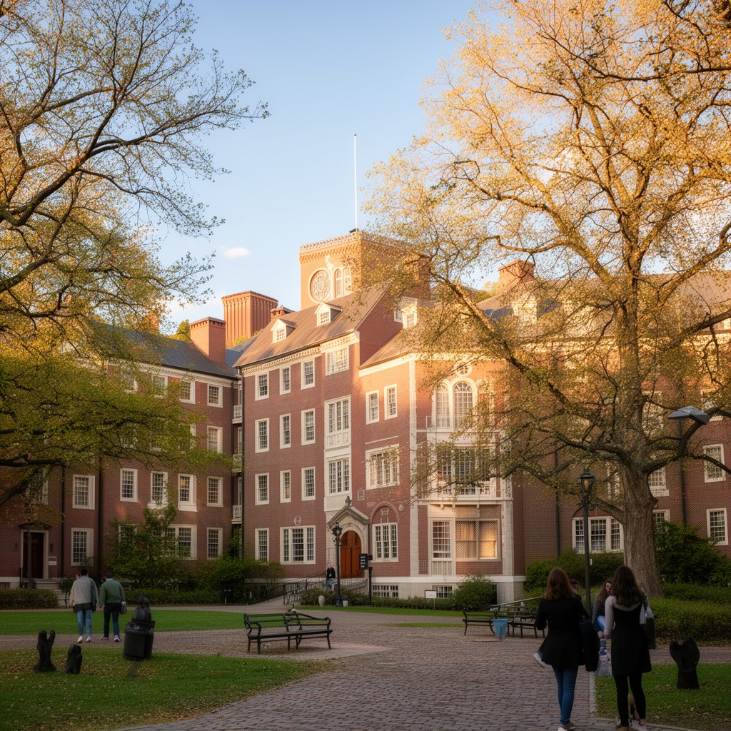 AI-generated illustration of Straus Hall