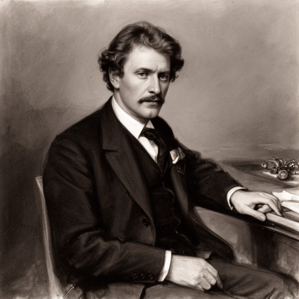 AI-generated illustration of Francis Darwin