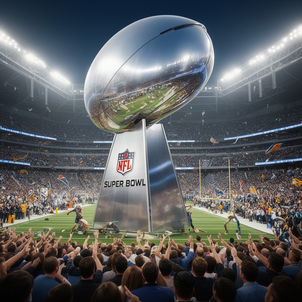 AI-generated illustration of Super Bowl