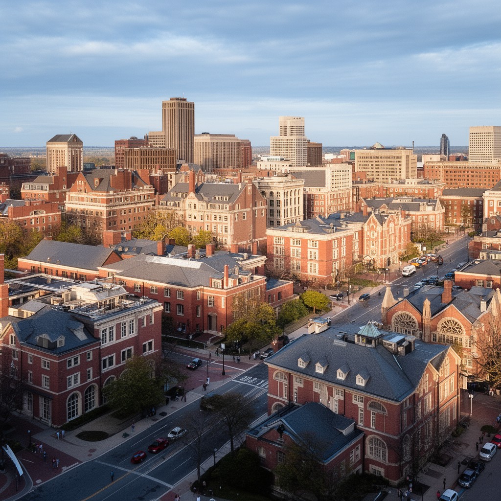 AI-generated illustration of Boston University