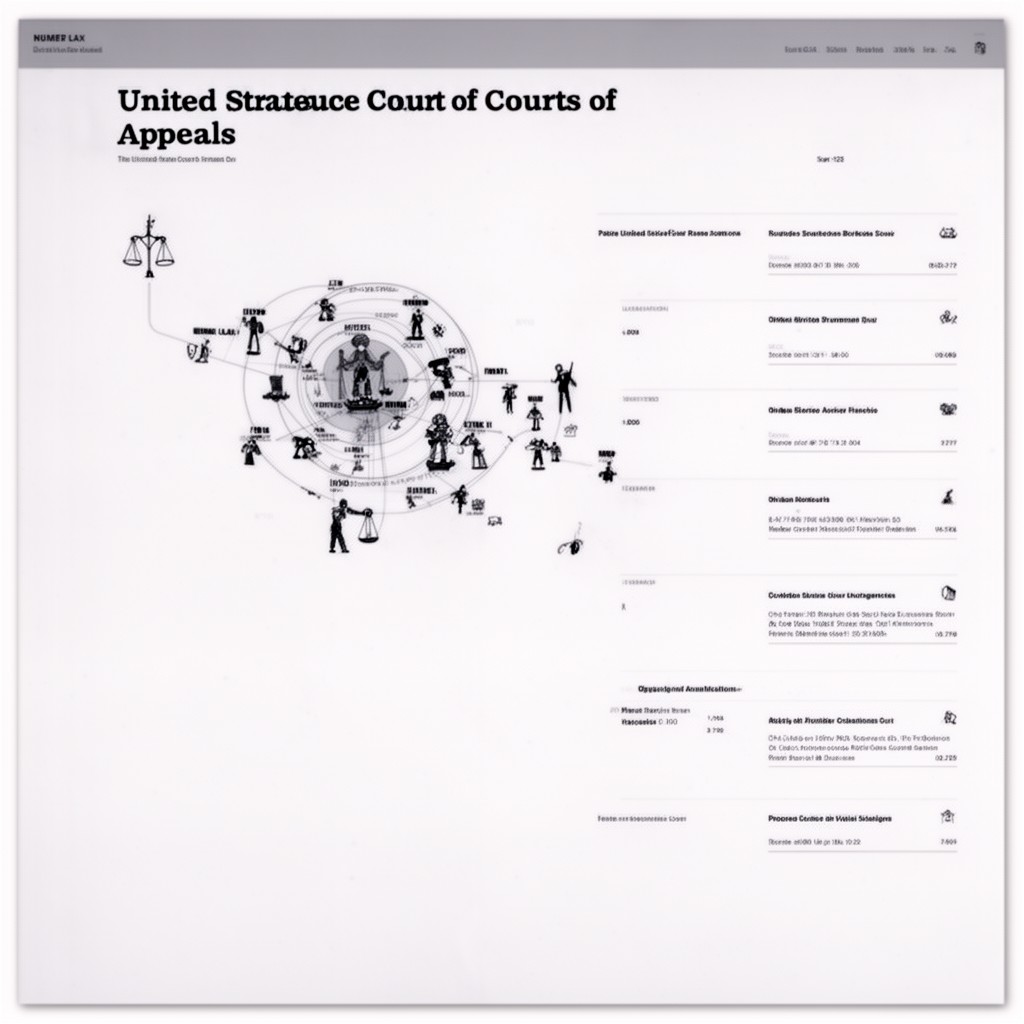 AI-generated illustration of United States courts of appeals