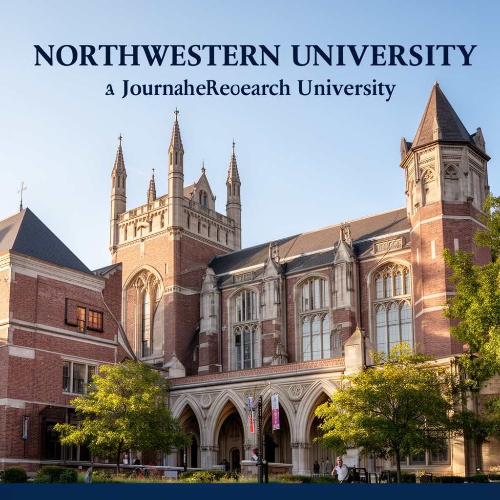 AI-generated illustration of Northwestern University