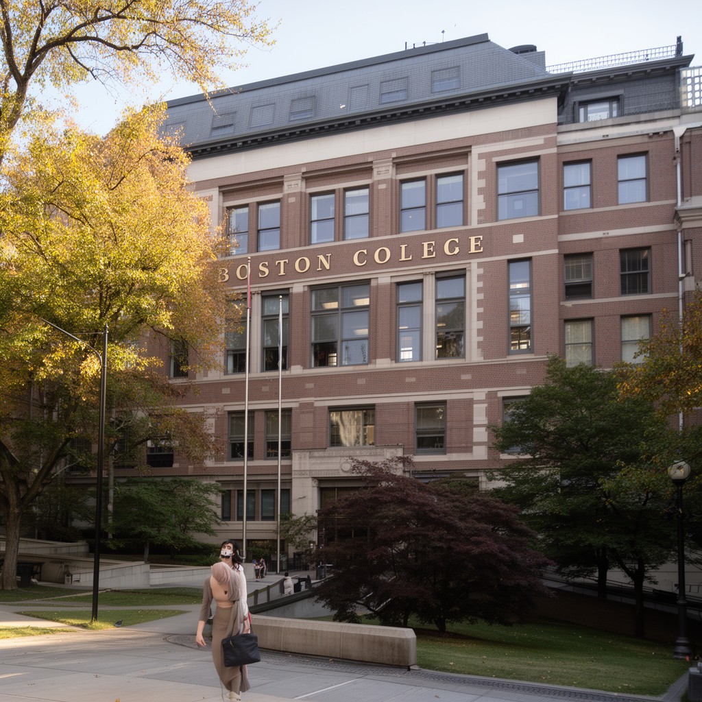 AI-generated illustration of Boston College Law School