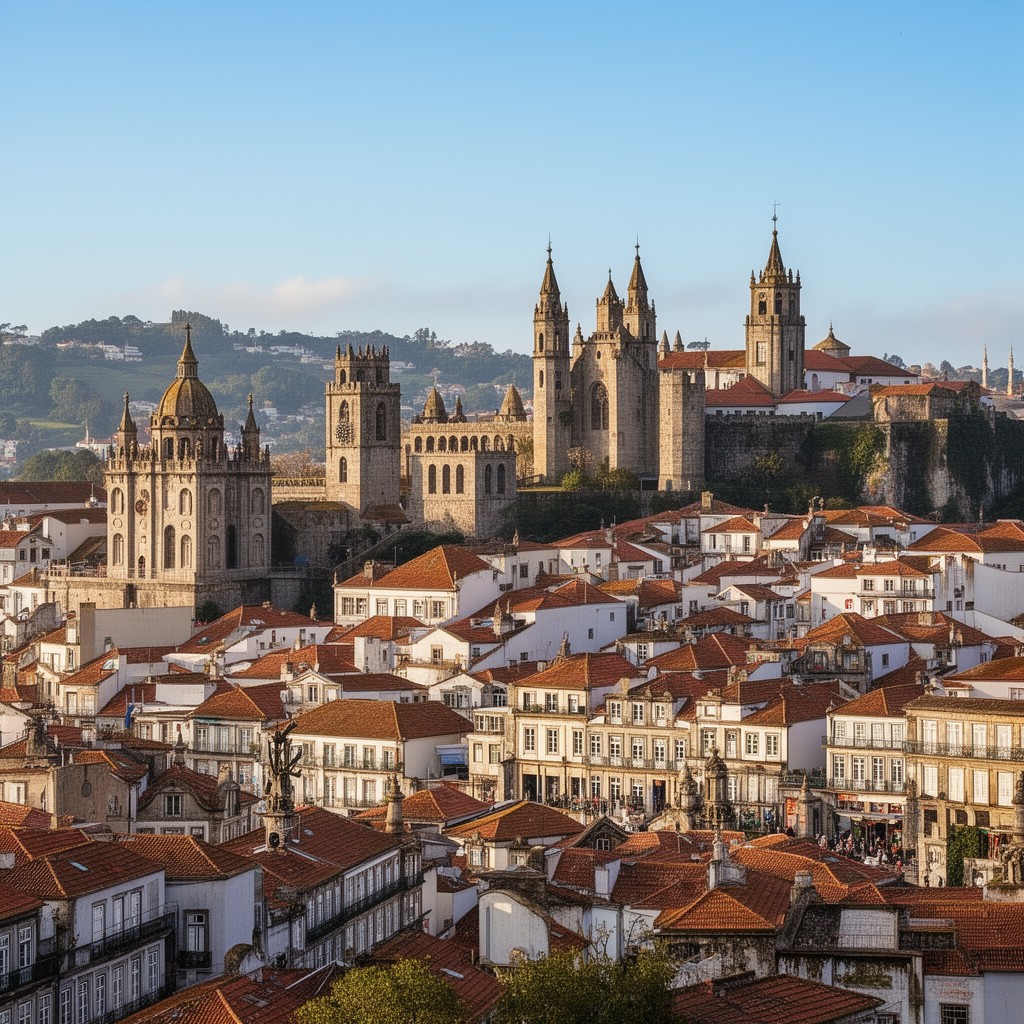 AI-generated illustration of Coimbra