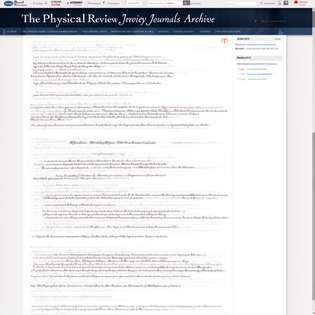AI-generated illustration of Physical Review Journals Archive