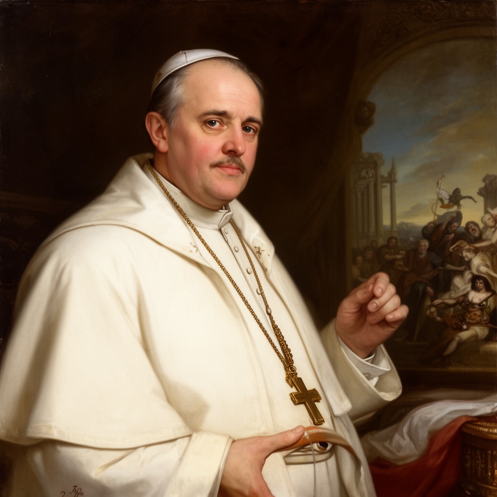 AI-generated illustration of Pope Julius III