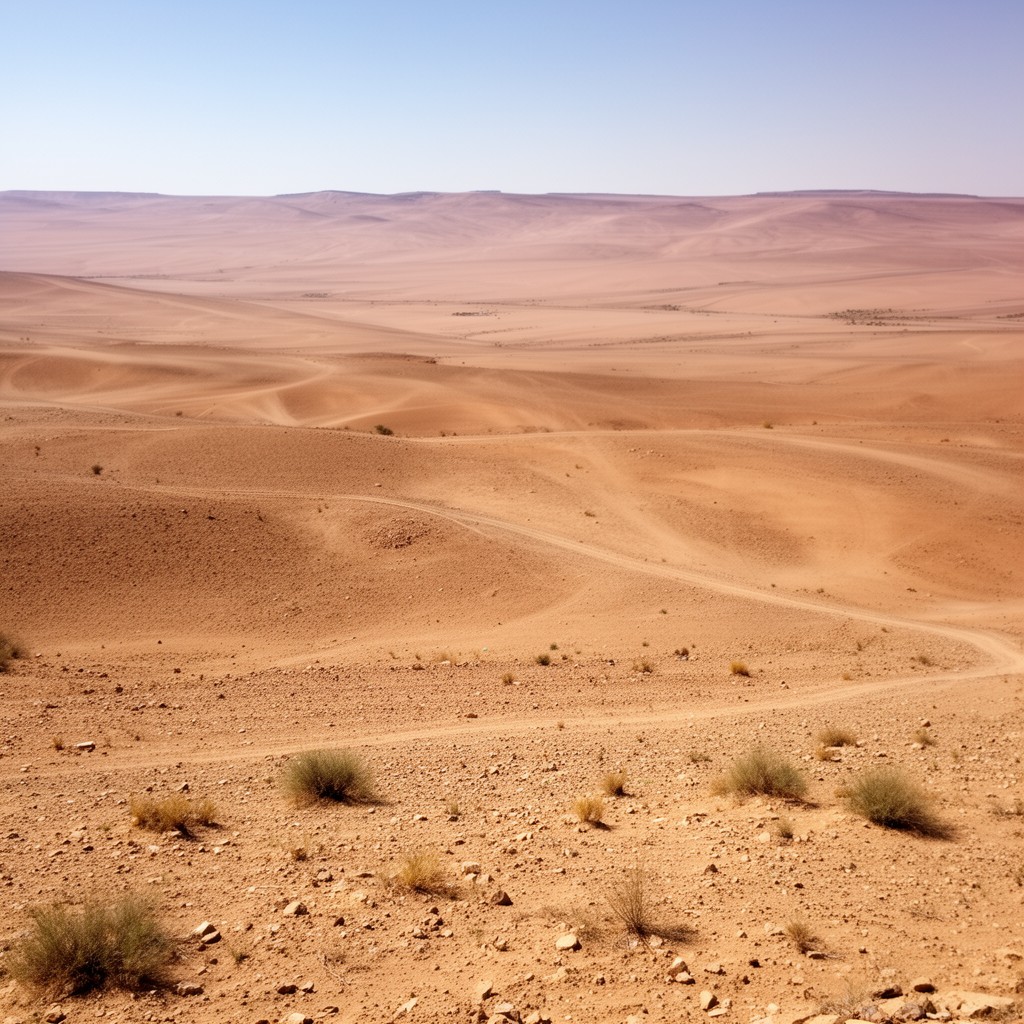 AI-generated illustration of Syrian Desert