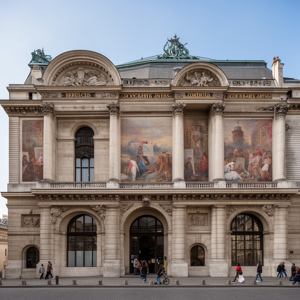 AI-generated illustration of École des Beaux-Arts