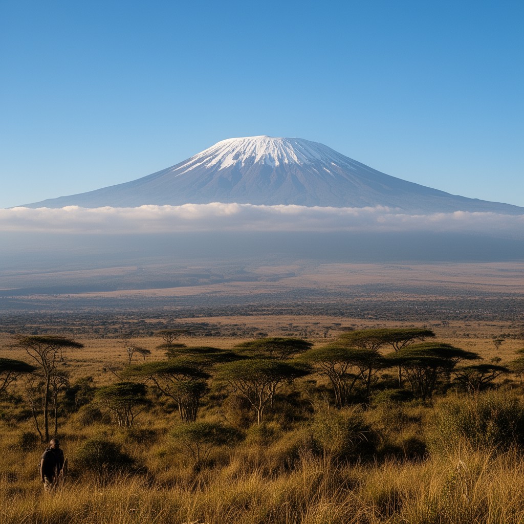 AI-generated illustration of Mount Kilimanjaro