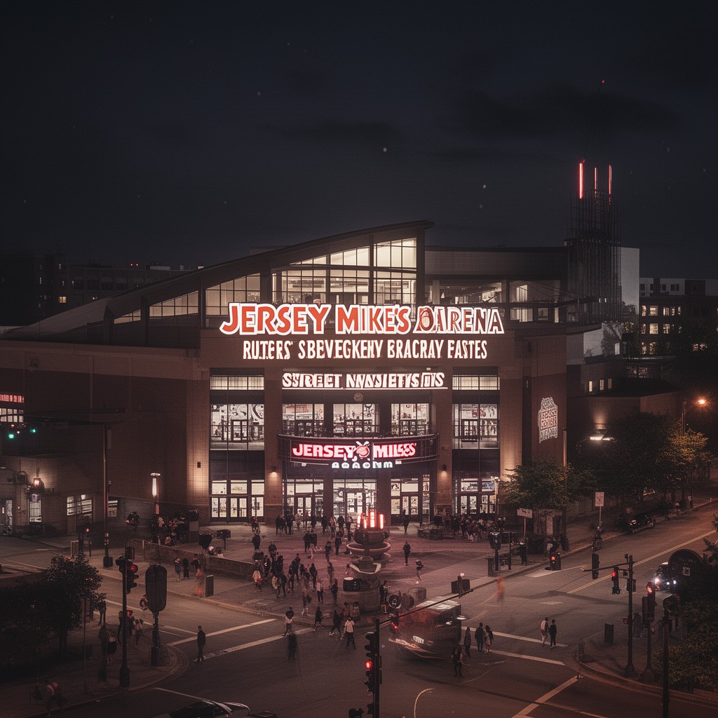 AI-generated illustration of Jersey Mike’s Arena