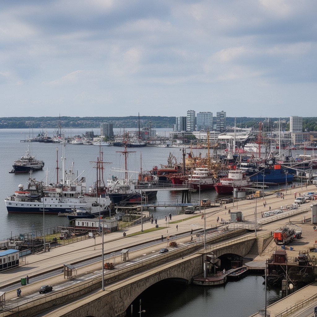 AI-generated illustration of Gdynia