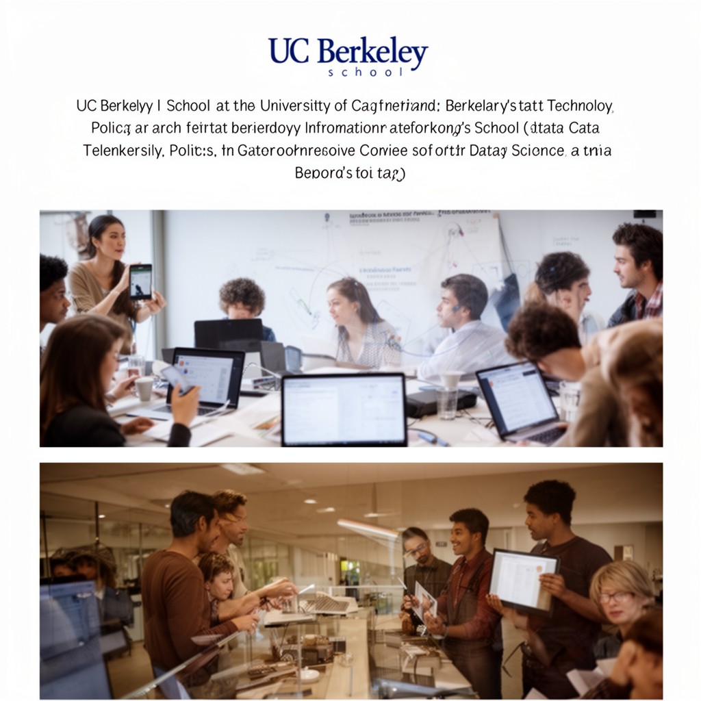 AI-generated illustration of UC Berkeley I School