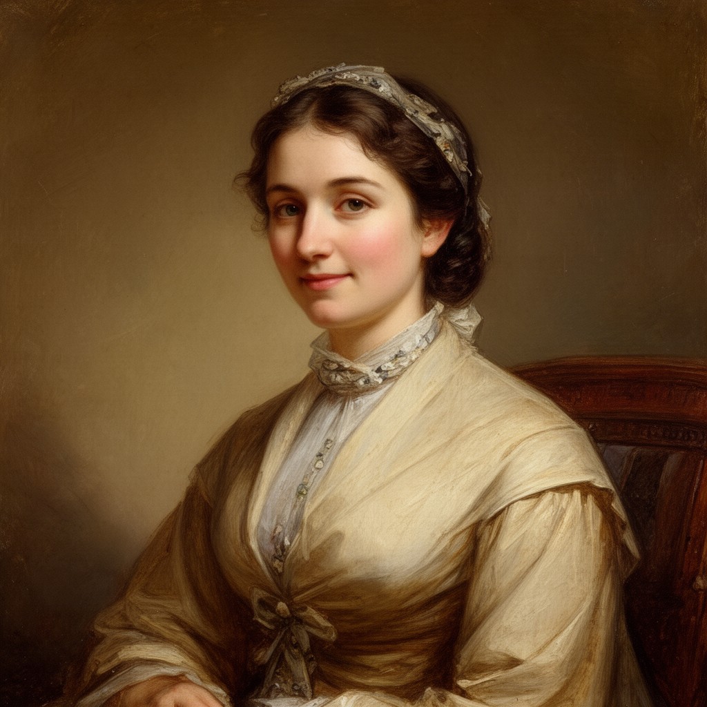 AI-generated illustration of Mary Horner Lyell