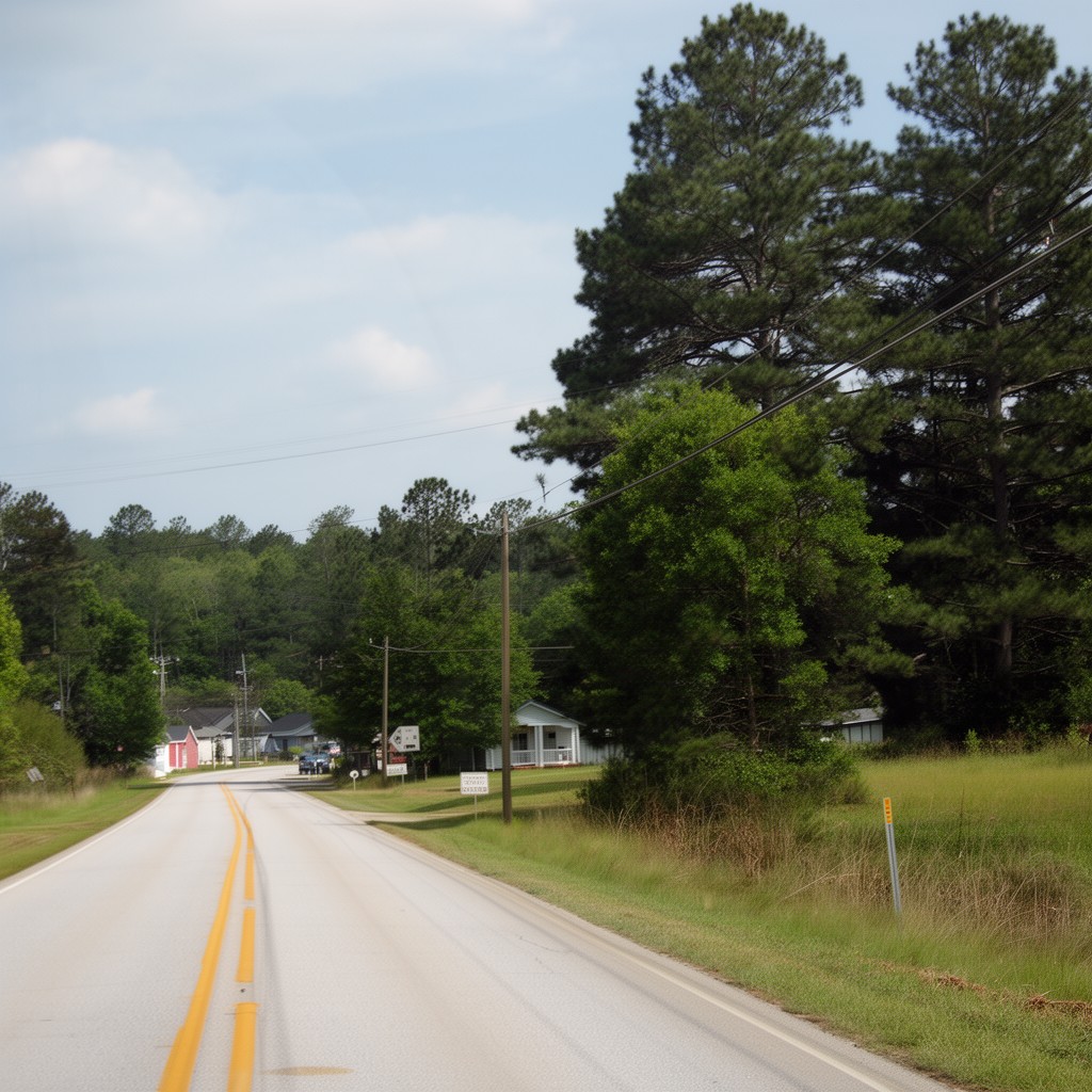 AI-generated illustration of Georgia State Route 96