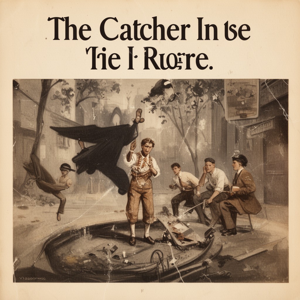 AI-generated illustration of The Catcher in the Rye