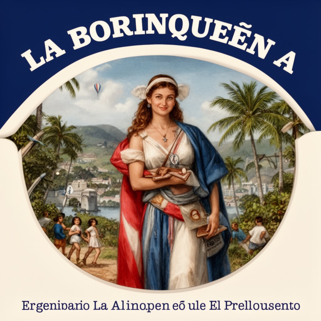 AI-generated illustration of La Borinqueña