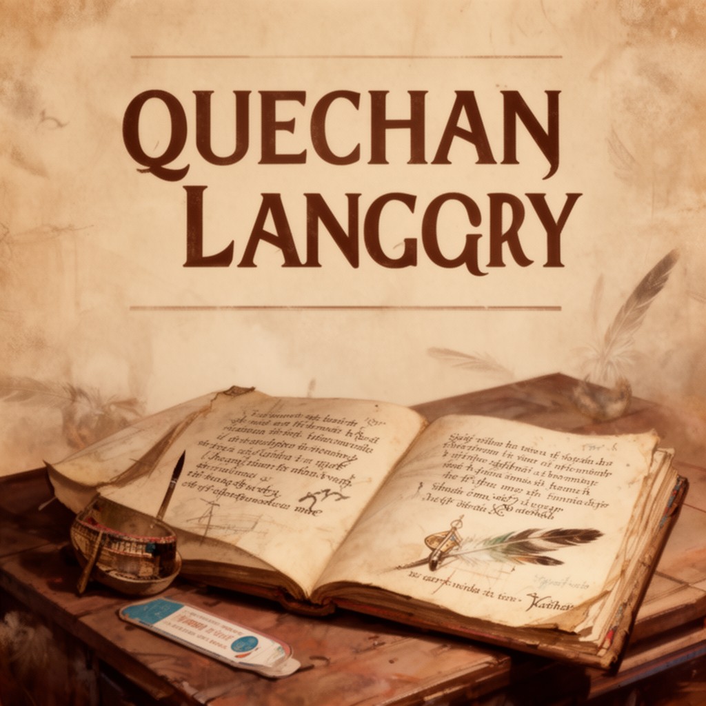 AI-generated illustration of Quechan language