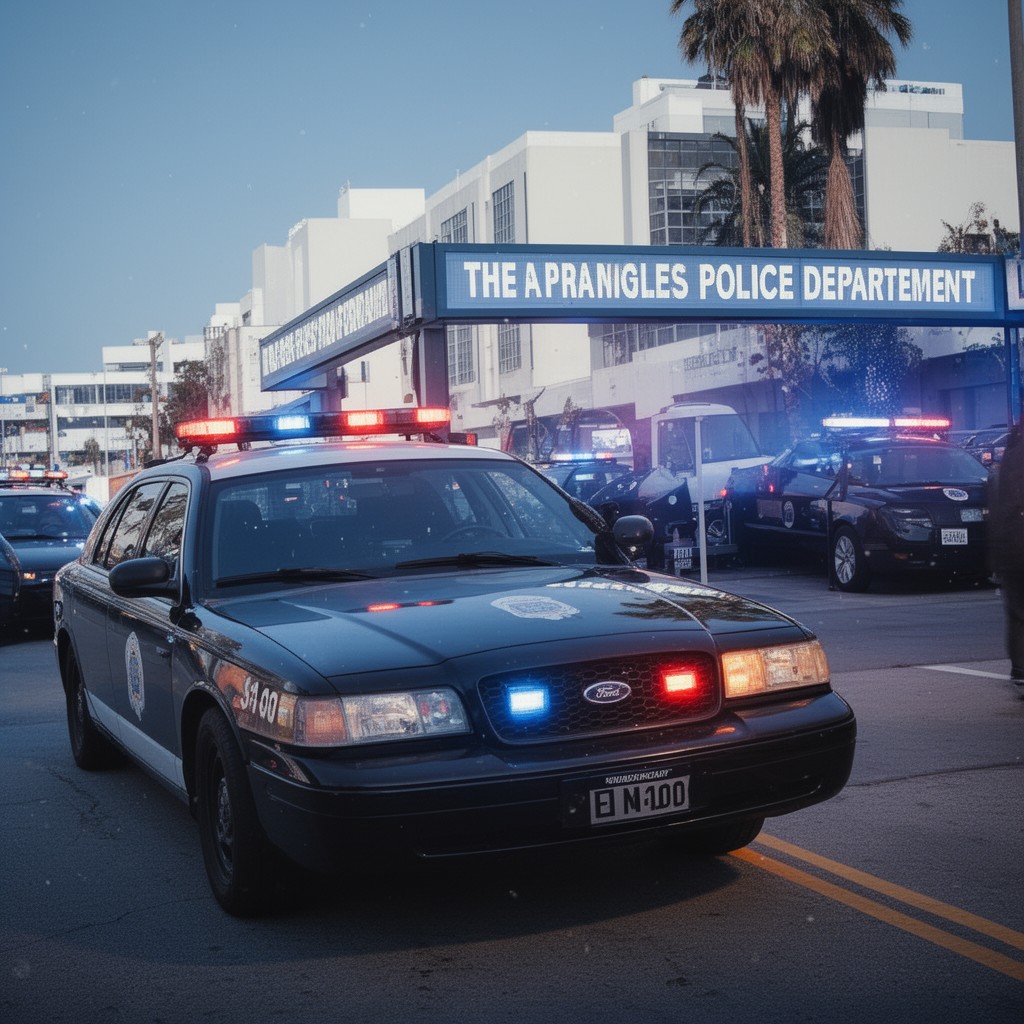 AI-generated illustration of Los Angeles Police Department
