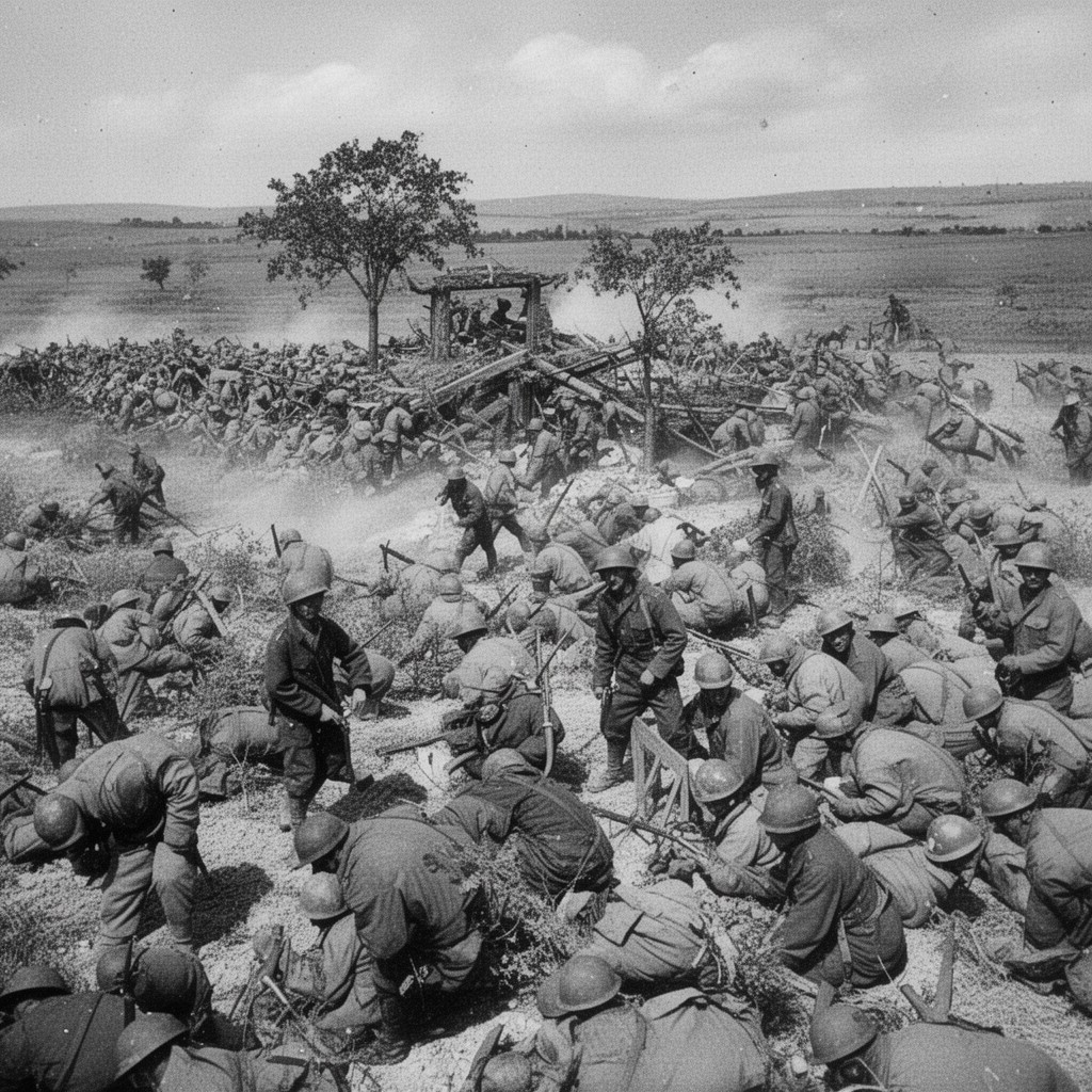 AI-generated illustration of Battle of Jarama