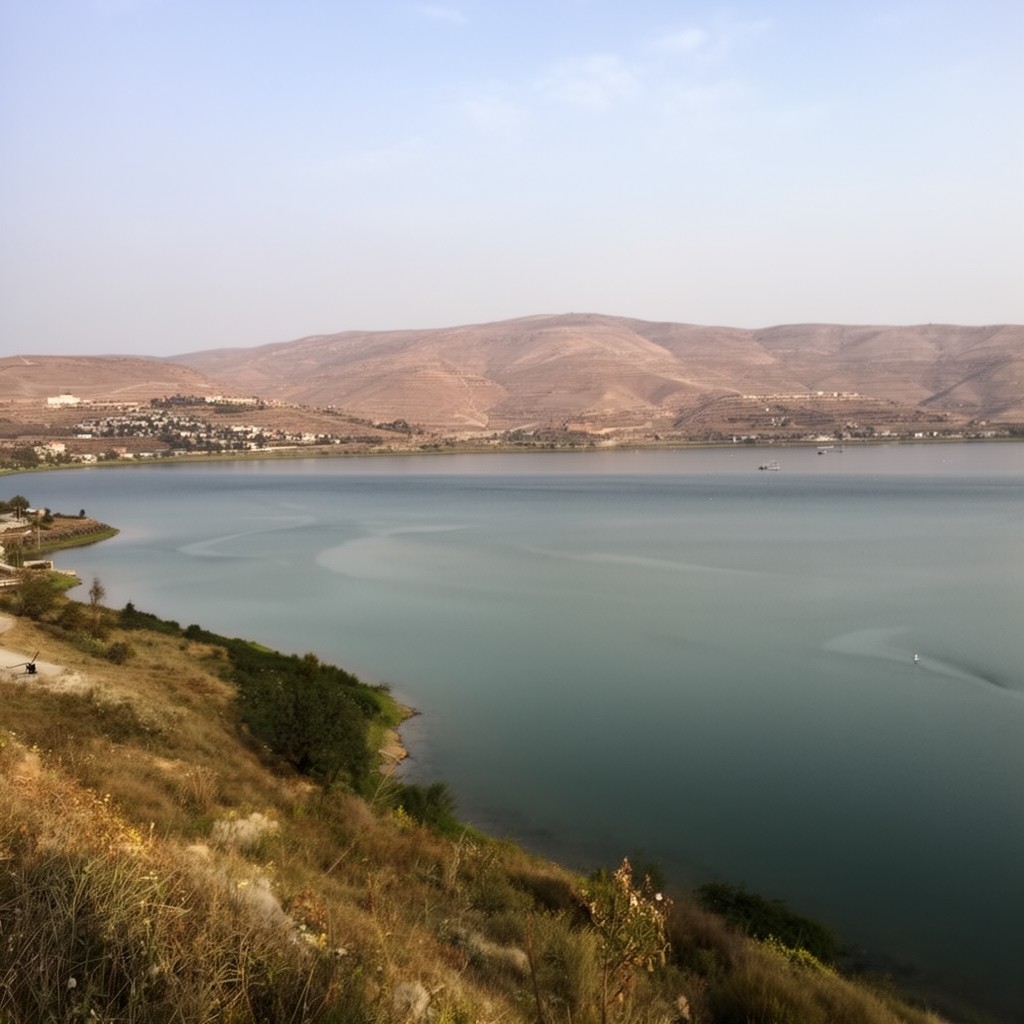 AI-generated illustration of Sea of Galilee