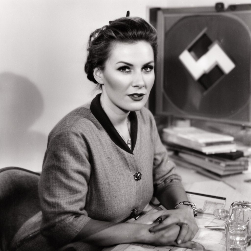 AI-generated illustration of Leni Riefenstahl