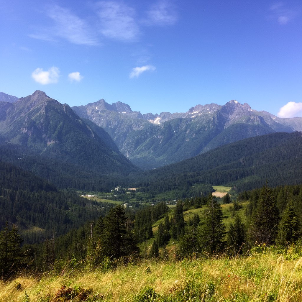 AI-generated illustration of Tatra National Park