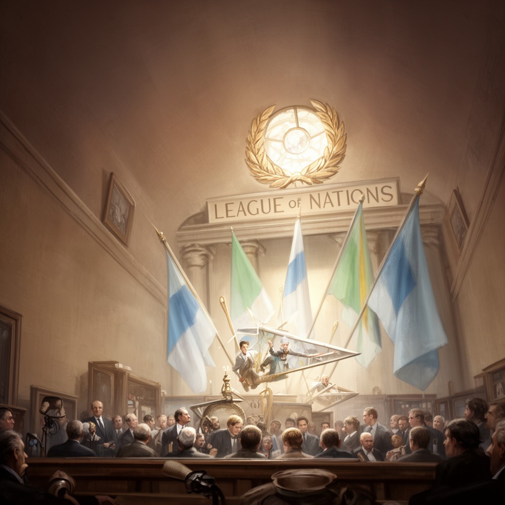 AI-generated illustration of League of Nations
