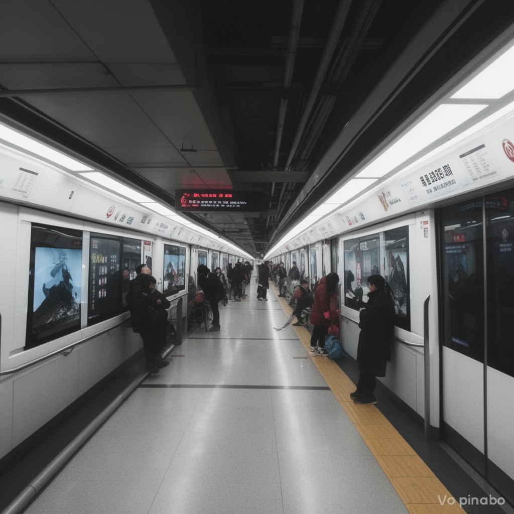AI-generated illustration of Beijing Subway