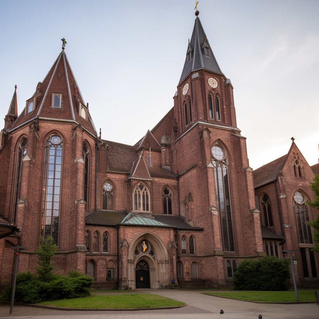 AI-generated illustration of Basilica of St. Clemens, Hanover
