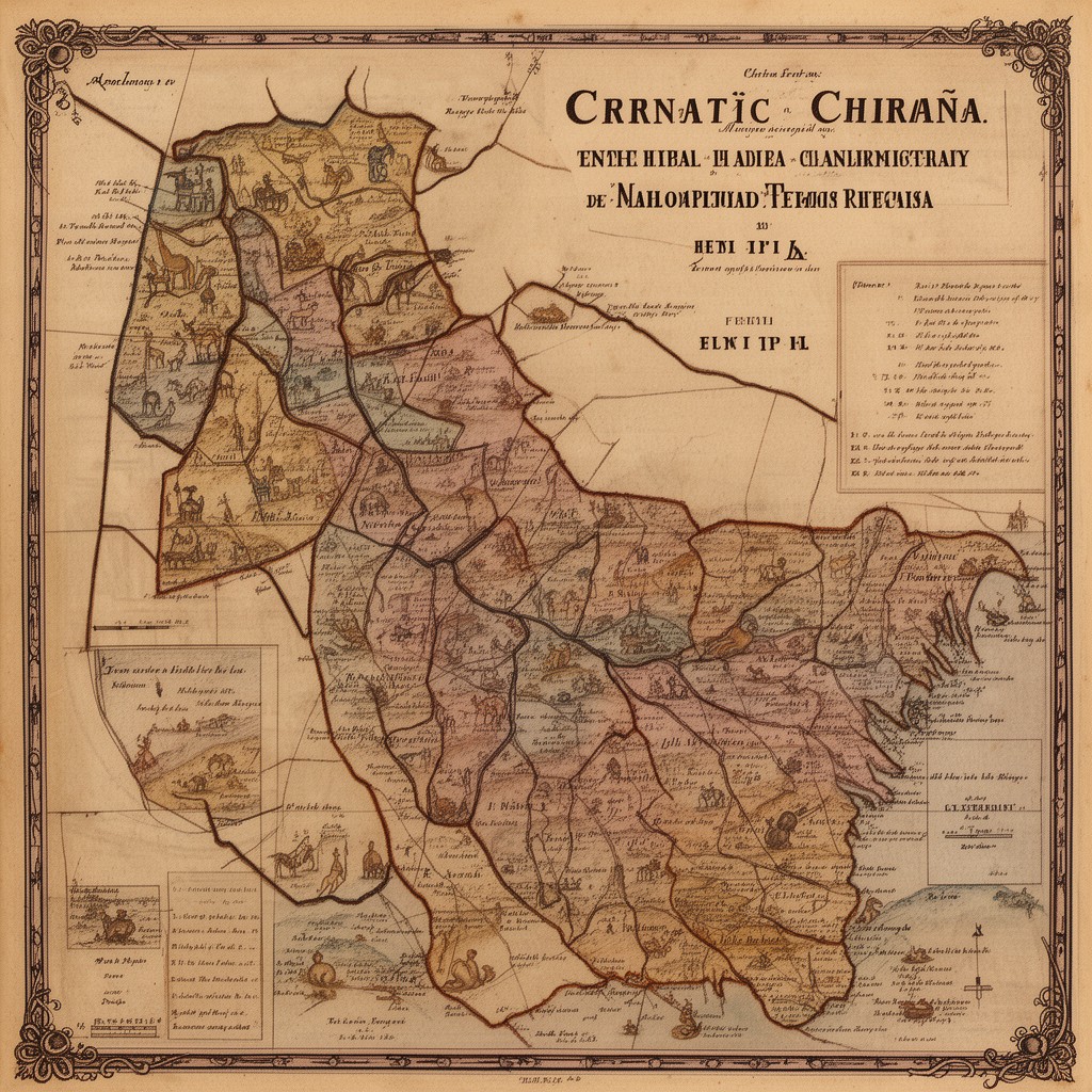 AI-generated illustration of Carnatic region of India