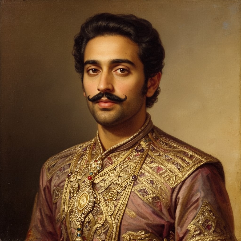 AI-generated illustration of Siraj ud-Daulah
