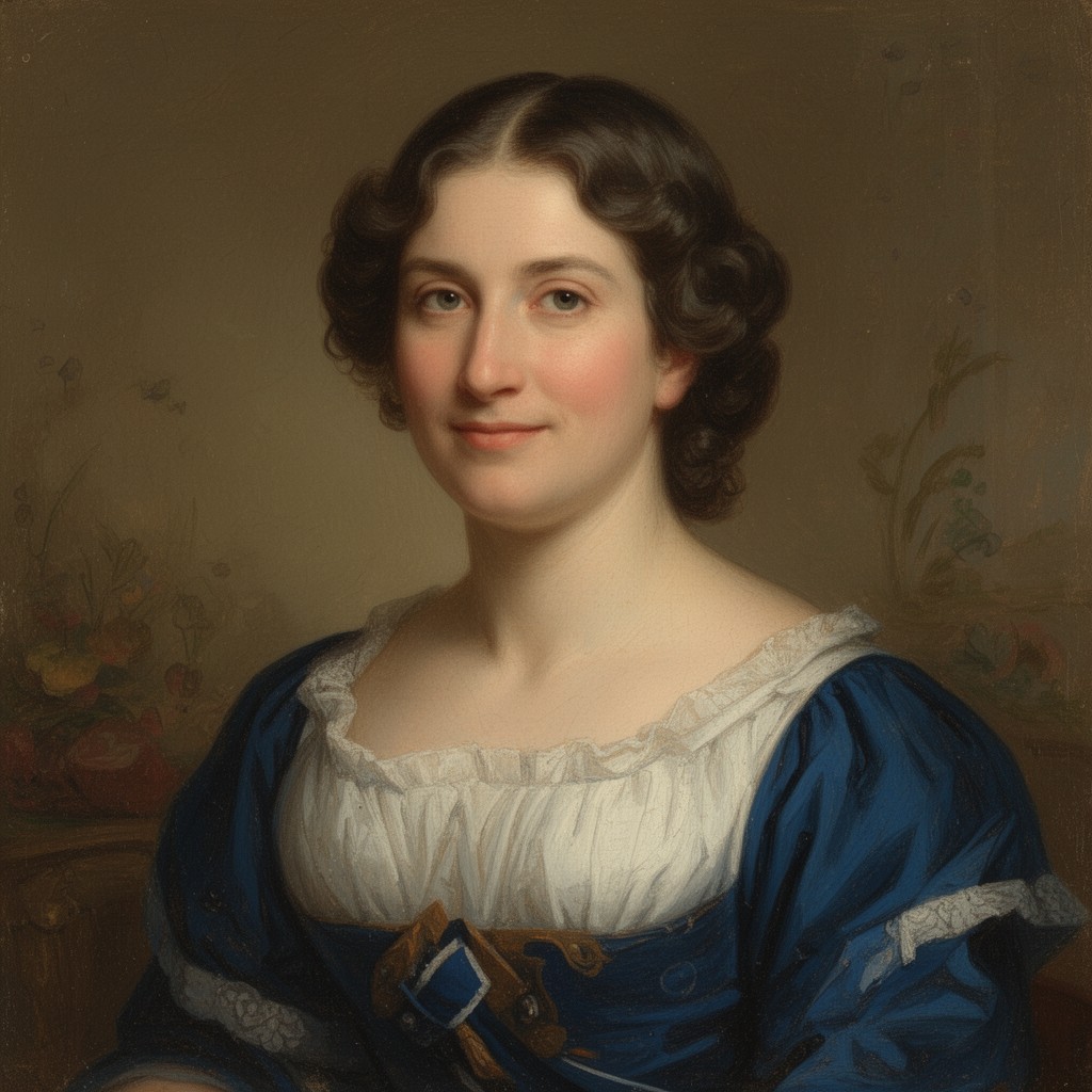 AI-generated illustration of Rebecca Gaskell