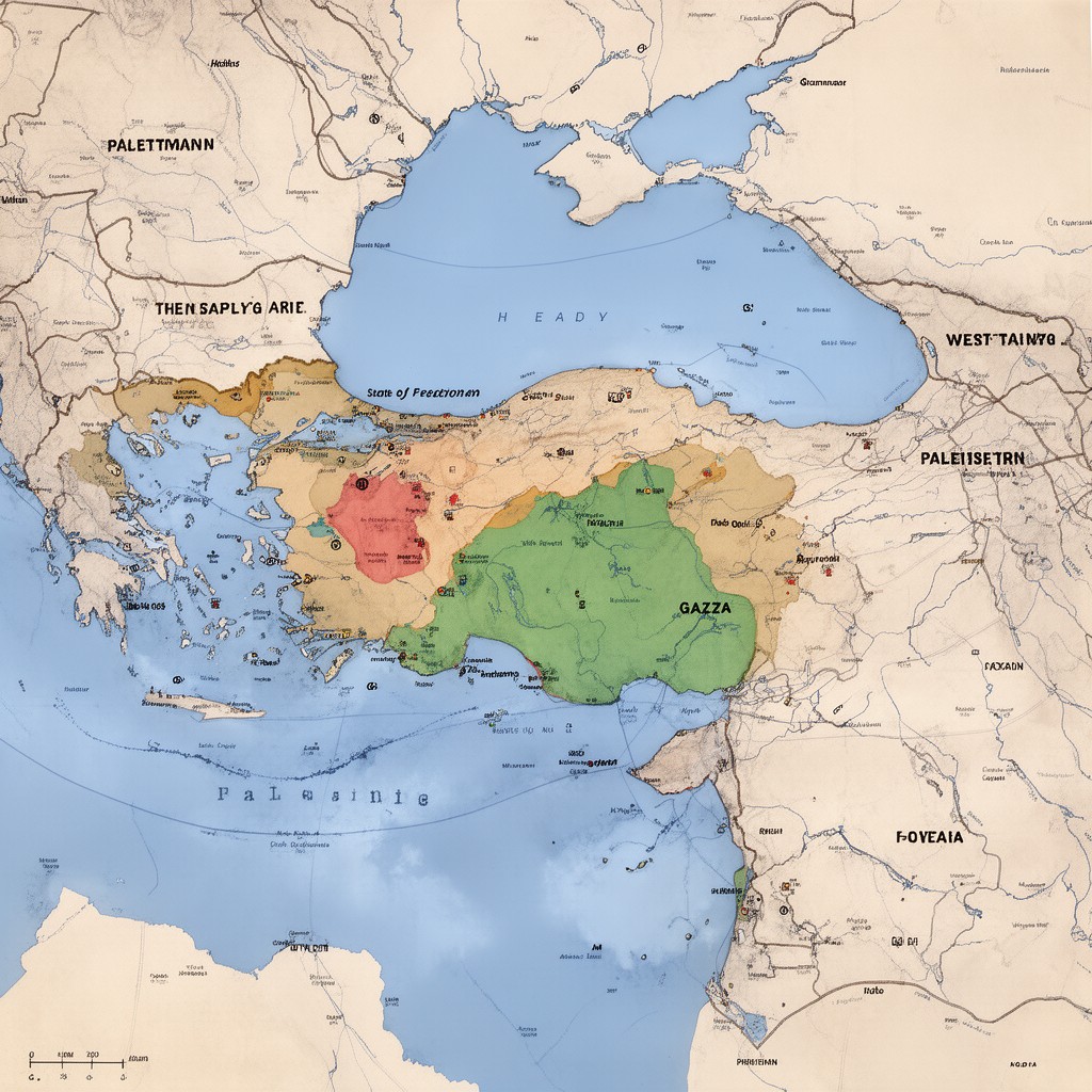 AI-generated illustration of State of Palestine