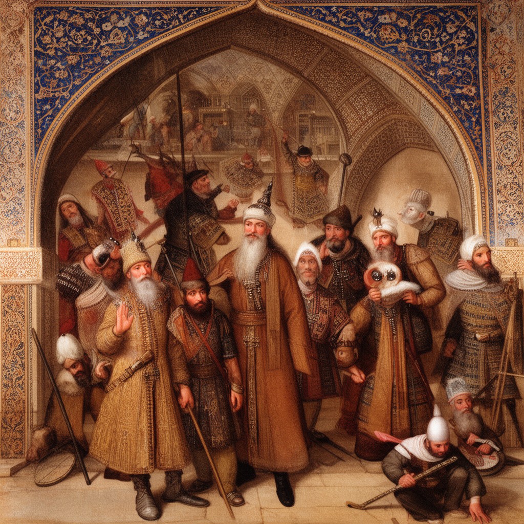 AI-generated illustration of Timurid dynasty