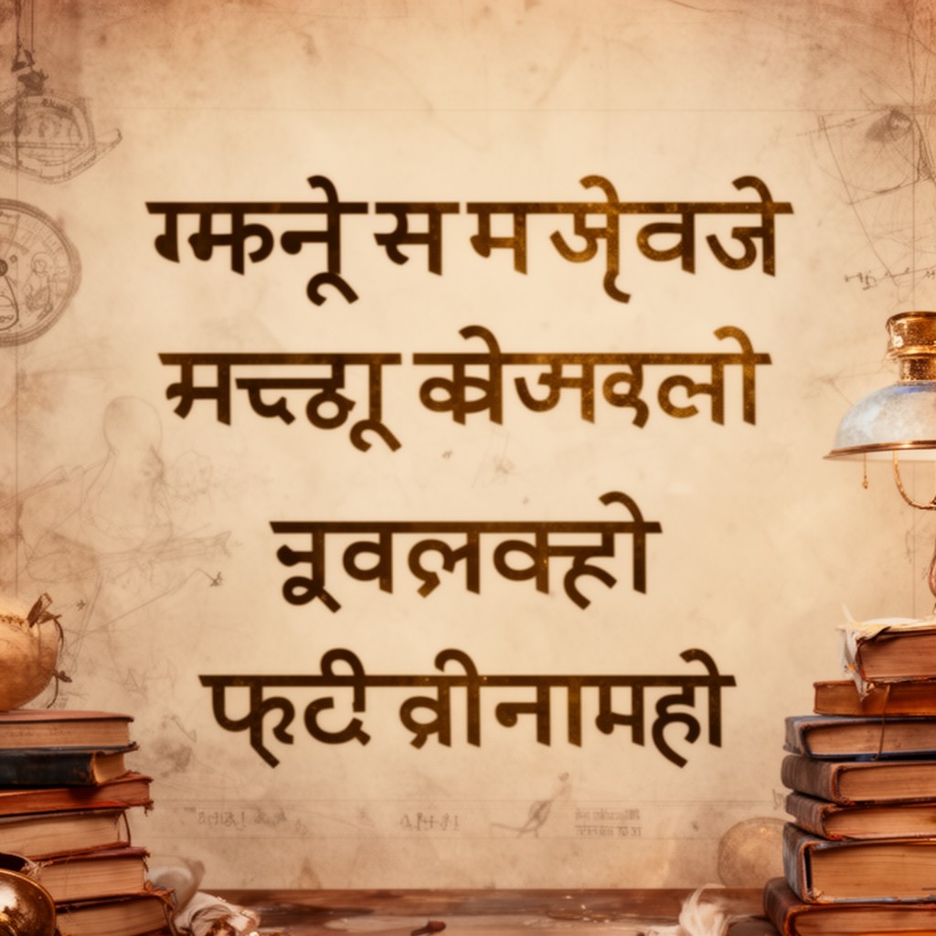AI-generated illustration of Gurmukhi