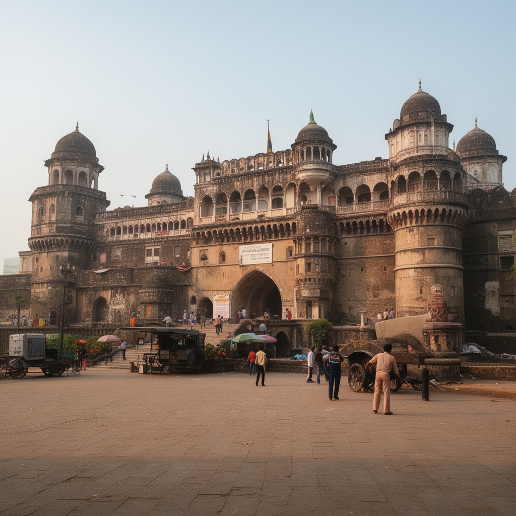 AI-generated illustration of Bombay Castle