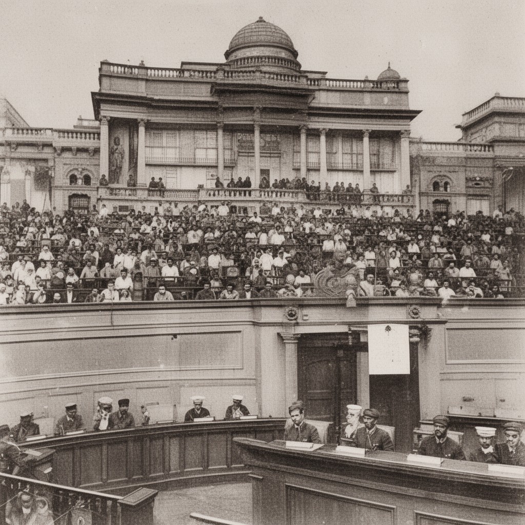 AI-generated illustration of Bombay Legislative Council